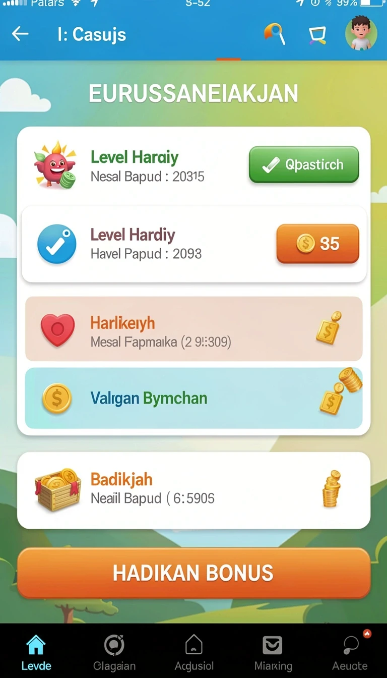 Tampilan utama aplikasi Aplikasi tegaltoto Terbaik untuk Android dan iOS yang intuitif dan efisien.