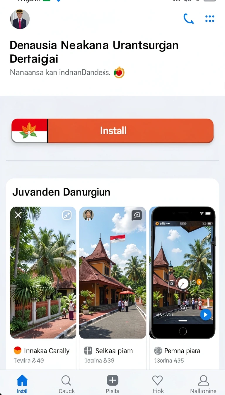 Tampilan utama aplikasi Aplikasi mpo888 Terbaru dengan Fitur Terbaik yang intuitif dan efisien.